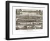 Washington - Panoramic Map of Olympia-Lantern Press-Framed Art Print