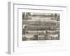 Washington - Panoramic Map of Olympia-Lantern Press-Framed Art Print