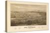 Washington - Panoramic Map of Port Townsend-Lantern Press-Stretched Canvas
