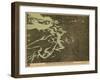 Washington - Panoramic Map of Puget Soung-Lantern Press-Framed Art Print