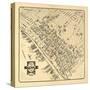 Washington - Panoramic Map of Seattle-Lantern Press-Stretched Canvas