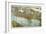 Washington - Panoramic Map of Seattle-Lantern Press-Framed Art Print