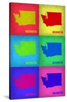 Washington Pop Art Map 1-NaxArt-Stretched Canvas