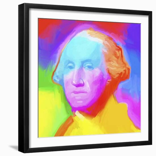 Washington Pop Art-Howie Green-Framed Giclee Print