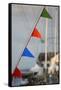 Washington, Port Townsend. Nautical Flags on a Wooden Sailboat-Kevin Oke-Framed Stretched Canvas