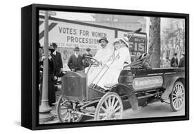 Washington Poster Advertising Company Truck Carries Suffragettes-null-Framed Stretched Canvas