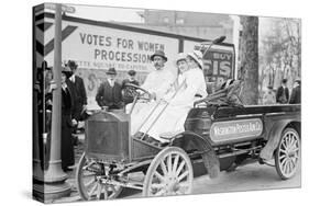 Washington Poster Advertising Company Truck Carries Suffragettes-null-Stretched Canvas