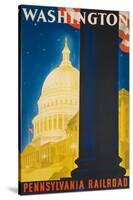 Washington Poster-Sascha Maurer-Stretched Canvas