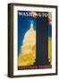 Washington Poster-Sascha Maurer-Framed Premium Giclee Print