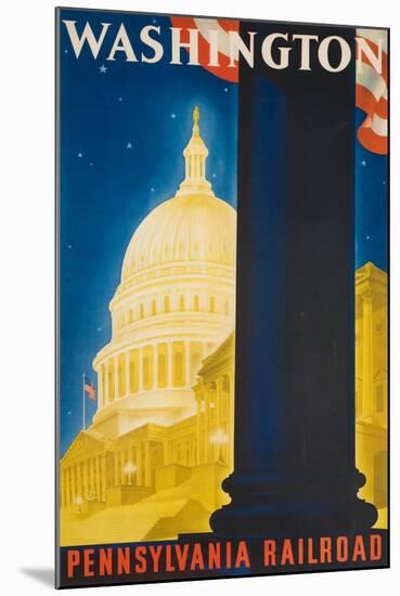 Washington Poster-Sascha Maurer-Mounted Giclee Print