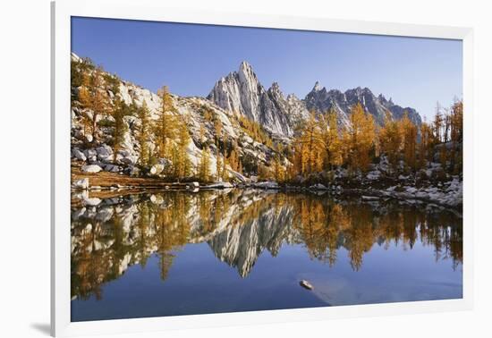 Washington, Prusik Peak Reflected in Sprite Lakelet Enchantment Lakes-Jamie & Judy Wild-Framed Photographic Print