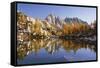 Washington, Prusik Peak Reflected in Sprite Lakelet Enchantment Lakes-Jamie & Judy Wild-Framed Stretched Canvas