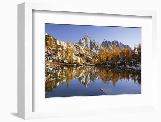 Washington, Prusik Peak Reflected in Sprite Lakelet Enchantment Lakes-Jamie & Judy Wild-Framed Photographic Print