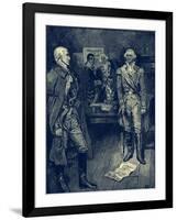 Washington refuses dictatorship-Howard Pyle-Framed Giclee Print