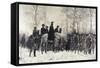 Washington Reviewing His Troops at Valley Forge-W. T. Trego-Framed Stretched Canvas