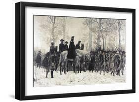 Washington Reviewing His Troops at Valley Forge-W. T. Trego-Framed Giclee Print
