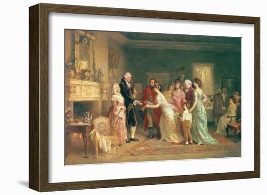 Washington's Birthday, 1798-Jean Leon Gerome Ferris-Framed Giclee Print