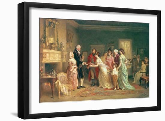 Washington's Birthday, 1798-Jean Leon Gerome Ferris-Framed Giclee Print