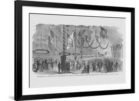 Washington's Birthday Ball at 2nd Corps Headquarters-Frank Leslie-Framed Premium Giclee Print