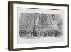 Washington's Birthday Ball at 2nd Corps Headquarters-Frank Leslie-Framed Art Print