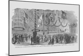 Washington's Birthday Ball at 2nd Corps Headquarters-Frank Leslie-Mounted Art Print