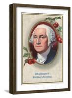 Washington's Birthday Greetings Postcard-null-Framed Giclee Print