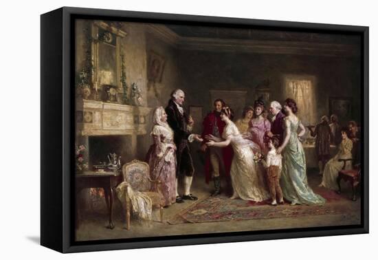 Washington's Birthday-Jean Leon Gerome Ferris-Framed Stretched Canvas