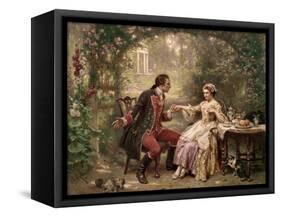 Washington's Courtship-Jean Leon Gerome Ferris-Framed Stretched Canvas