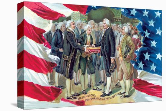 Washington's Inauguration as President-null-Stretched Canvas