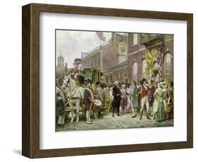 Washington's Inauguration at Philadelphia, 1793-Jean Leon Gerome Ferris-Framed Giclee Print