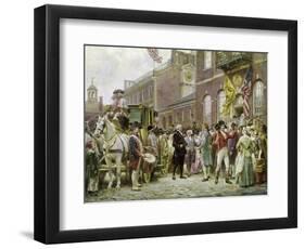 Washington's Inauguration at Philadelphia, 1793-Jean Leon Gerome Ferris-Framed Giclee Print