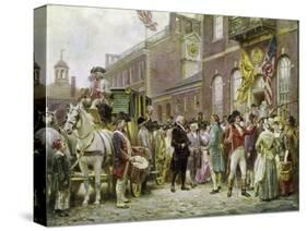 Washington's Inauguration at Philadelphia in 1793-Jean Leon Gerome Ferris-Stretched Canvas
