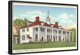 Washington's Mansion, Mt. Vernon, Virginia-null-Framed Art Print