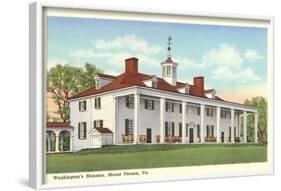 Washington's Mansion, Mt. Vernon, Virginia-null-Framed Art Print