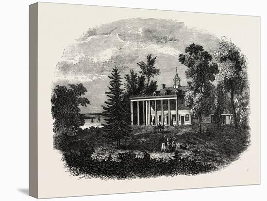 Washington's Residence, Mount Vernon, USA, 1870s-null-Stretched Canvas