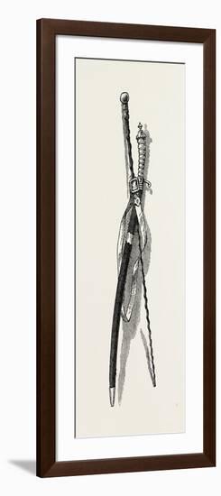 Washington's Sword and Staff, USA, 1870s-null-Framed Giclee Print