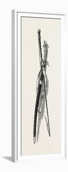 Washington's Sword and Staff, USA, 1870s-null-Framed Giclee Print
