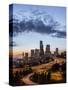 Washington, Seattle. Sunset View of Downtown over I-5 from the Jose Rizal Bridge-Gary Luhm-Stretched Canvas