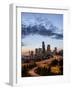 Washington, Seattle. Sunset View of Downtown over I-5 from the Jose Rizal Bridge-Gary Luhm-Framed Photographic Print