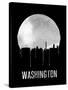 Washington Skyline Black-null-Stretched Canvas