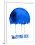 Washington Skyline Blue-null-Framed Art Print