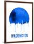 Washington Skyline Blue-null-Framed Art Print