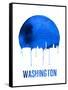 Washington Skyline Blue-null-Framed Stretched Canvas