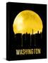 Washington Skyline Yellow-null-Stretched Canvas