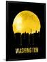 Washington Skyline Yellow-null-Framed Art Print