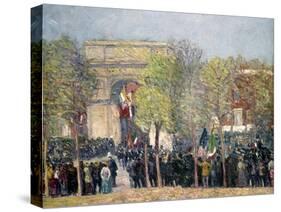 Washington Square, 1918-William James Glackens-Stretched Canvas