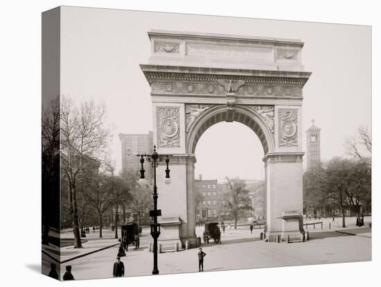 Washington Square and Memorial Arch, New York-null-Stretched Canvas