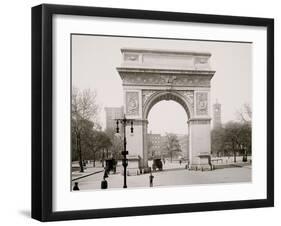 Washington Square and Memorial Arch, New York-null-Framed Photo