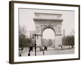 Washington Square and Memorial Arch, New York-null-Framed Photo