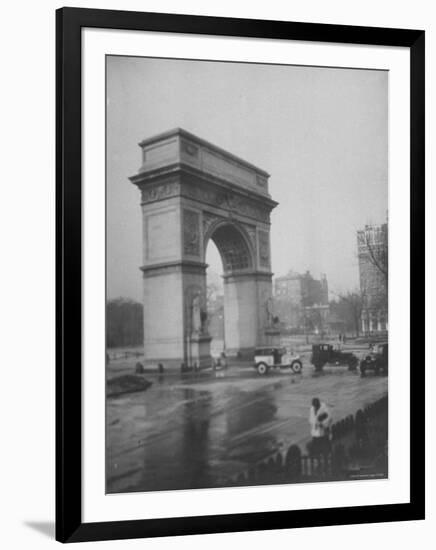 Washington Square Arch Designed by Stanford White, Washington Square Park, Greenwich Village, NYC-Emil Otto Hoppé-Framed Photographic Print